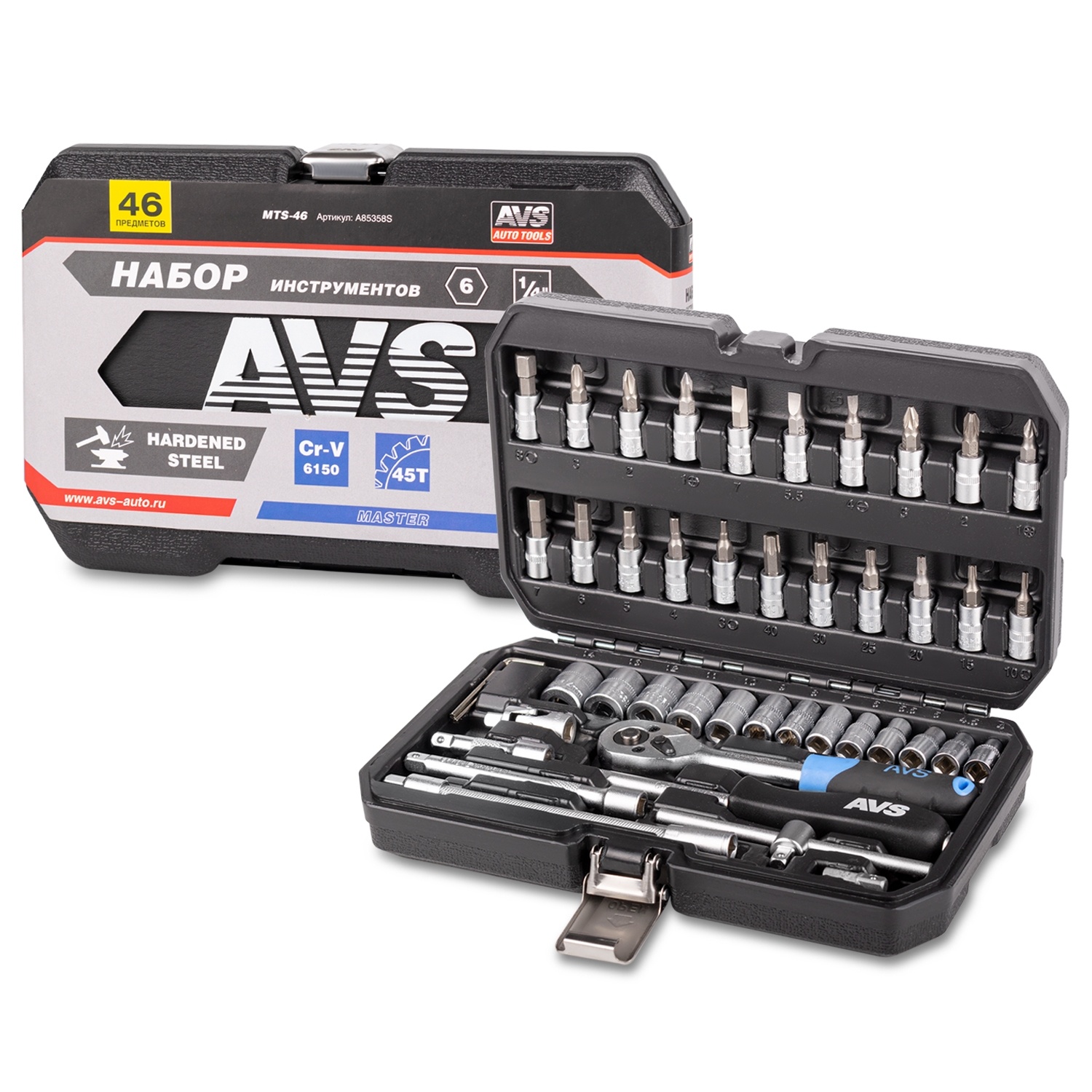 Купить Набор инструментов 46 предметов "MASTER" AVS MTS-46 :: Купить ...