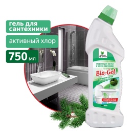 Средство для мытья и чистки сантехники "Bio-Gel" (с активным хлором) 750 мл. Clean&Green CG8072