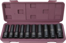 Набор головок торцевых ударных глубоких 1/2 DR, 10-24 мм, 10 предметов, Thorvik S23S2110S (54446)