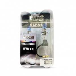 Газонаполненные лампы AVS ALFAS Maximum Intensity 4300K H3 12V 85W, комплект 2+2 (T-10) шт.