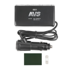 Разветвитель прикуривателя AVS 12/24 (на 2 выхода+2USB) CS219U