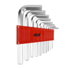Набор ключей торцевых шестигранных 10 предметов (1,5-12мм) AVS HKS-10