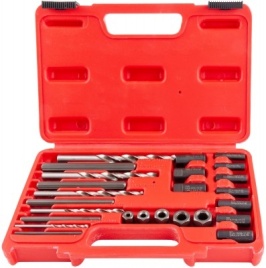 Набор экстракторов поврежденного крепежа, 25 предметов, Thorvik SES25 (53202)