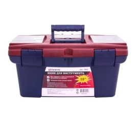 Ящик для инструмента 19, пластиковый, 490х275х240 мм, Thorvik TB19 (53806)
