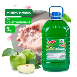 Жидкое мыло "Soapy" Light "Яблоко" 5 л. Clean&Green CG8010