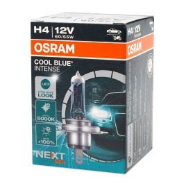 Автолампа галогенная H4 (60/55W P43T +100%) COOL BLUE INTENSE 5000K 12V OSRAM