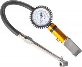 Манометр для шин 3-х функциональный с насадкой-удлинителем для г/а, шланг 300 мм, Thorvik ATIG3 (534