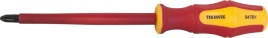 Отвертка диэлектрическая крестовая Phillips VDE 1000v PH0x60 мм, Thorvik SDPI060