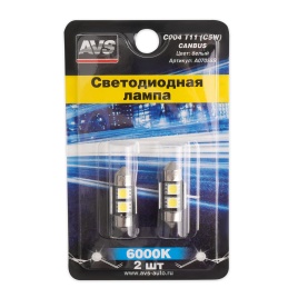 C004 T11/белый/ (SV8,5) CANBUS 4SMD5050 31 мм 12V.