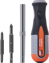 Отвертка 6 в 1 Round Grip 1/4,5/16 DR, SL5.6, PH1.2 Ombra 750106 (55209)