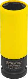Головка ударная удлиненная тонкостенная 1/2"DR для легкосплавных дисков,19мм,Thorvik S23SW19 (54462)
