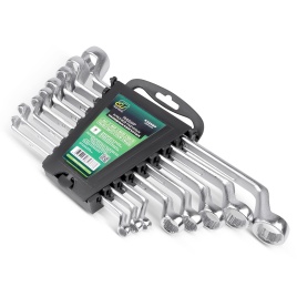 Набор ключей гаечных накидных изогнутых на держателе (6-22 мм) (8 предметов) JT KJ2N8P