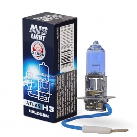 Галогенная лампа AVS ATLAS BOX/5000К/ H3.12V.55W.коробка 1шт.