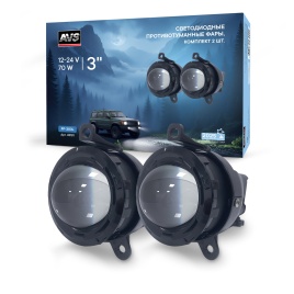 Фары противотуманные LED AVS PF-303L