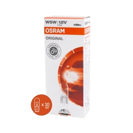Лампа автомобильная W5W (W2.1*9.5d) ORIGINAL LINE 12V OSRAM