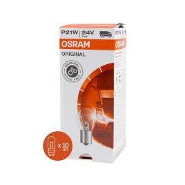 Лампа автомобильная P21W (21W BA15S) ORIGINAL LINE 24V OSRAM