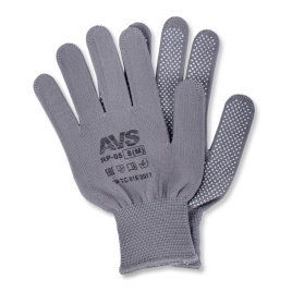Перчатки нейлоновые с ПВХ (серые) 1 пара AVS RP-05