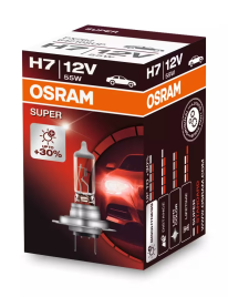 Автолампа галогенная H7 (55W PX26D +30%) SUPER 12V OSRAM