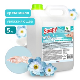 Крем-мыло жидкое "Soapy" Premium "альпийский луг" увлажняющее 5 л. Clean&Green CG8012