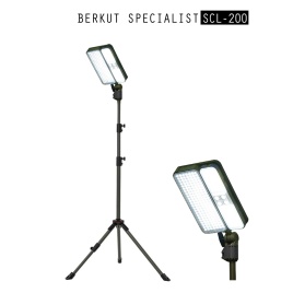 Кемпинговый фонарь телескопический, светодиодный, BERKUT SCL-200 (на солнечных батареях)