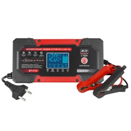 Интеллектуальное зарядное устройство для автомобильного аккумулятора AVS BT-F10 (10A) 12/24V