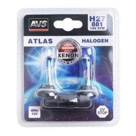 Галогенная лампа AVS ATLAS/5000К/ H27/881.12V.27W.блистер 2шт.