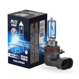 Галогенная лампа AVS ATLAS BOX/5000К/ HB4/9006.12V.51W.коробка 1шт.