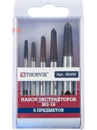 Набор экстракторов М3-18, 5 предметов, Thorvik SEA5S (52877)