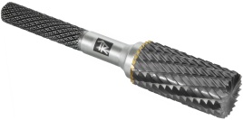 Борфреза твердосплавная цилиндрическая с торцевой заточкой, тип B, 8 мм, дв. насечка, Thorvik, 57006