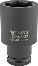 Головка торцевая ударная глубокая 1/2"DR, 33 мм, Thorvik S23S2133 (54442)