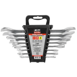 Набор ключей гаечных рожковых на держателе (6-22 мм) (8 предметов) AVS K1N8P