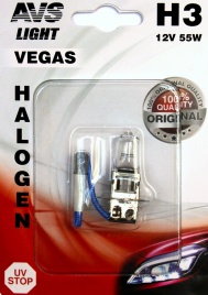 Галогенная лампа AVS Vegas в блистере H3.12V.55W.1шт.
