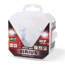 Галогенная лампа AVS SIRIUS/NIGHT WAY/ PB H7.12V.55W. 2шт.