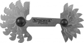 Набор резьбовых шаблонов для наружных резьб, 20 предметов, Thorvik PG20S (52875)