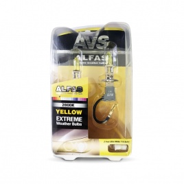 Газонаполненные лампы AVS "Alfas" 2800К H1 жёлтый "Максимальная освещённость", комплект 2 шт.