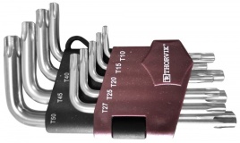 Набор ключей торцевых TORX® коротких, Т10-T50, 9 предметов, Thorvik TKS9S (53110)