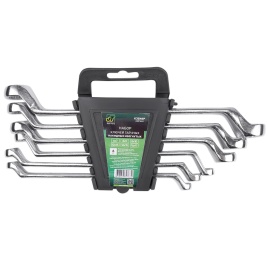 Набор ключей гаечных накидных изогнутых на держателе (6-17 мм) (6 предметов) JT KJ2N6P