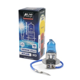 Галогенная лампа AVS ATLAS BOX/5000К/ H3.12V.55W.коробка 1шт.