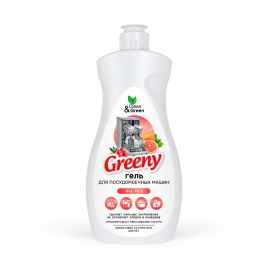 Гель для мытья посуды в посудомоечных машинах Greeny 500 мл. Clean&Green CG8321