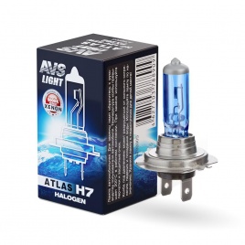 Лампа галогенная AVS ATLAS BOX /5000К/ H7.12V.55W (1 шт.)