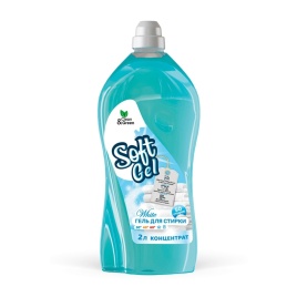 Гель для стирки "Soft Gel" для белых вещей (концентрат) 2 л. (ПЭТ) Clean&Green CG8274(уценка)