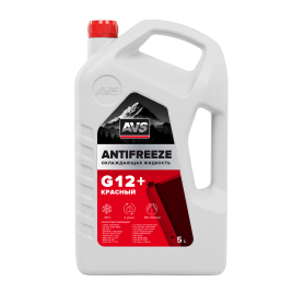 Охлаждающая жидкость Antifreeze G12+ OAT -40С, красный, 5 кг AVS AVK-522