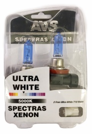 Газонаполненные лампы AVS "Spectras" 5000K H11 комплект 2+2 (T-10) шт.