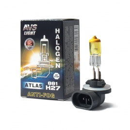 Галогенная лампа AVS ATLAS ANTI-FOG BOX желтый H27/881.12V.27W.коробка 1шт.