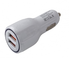 USB автомобильное зарядное устройство AVS 2 порта UC-123 Quick Charge (3,1А) 