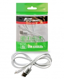 Кабель AVS mini USB (1м) MN-313
