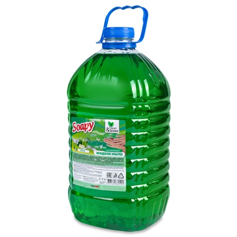 Жидкое мыло "Soapy" Light "Яблоко" 5 л. Clean&Green CG8010 фото 3