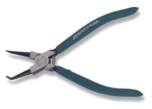 Щипцы загнутые 90° для стопорных колец с ПВХ рукоятками, сжим, 220 мм, 32-80 мм, Jonnesway AG010006  фото 1