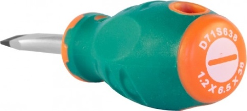 Отвертка стержневая шлицевая ANTI-SLIP GRIP, SL6.5х38мм, Jonnesway D71S638 (49955) фото 2