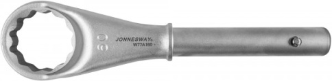 Ключ накидной усиленный, 60 мм, d29.5/345 мм, Jonnesway W77A160 (46328) фото 2